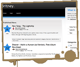 Britney, o site para garimpar musica livre